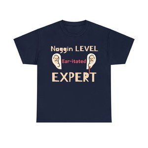 Ear-itation Expert T-shirt: Bleeding Ears Funny Graphic Tee - Navy